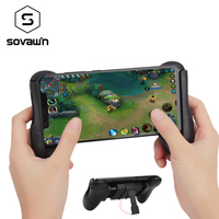 Przenośny Gamepad dla PUBG mobilny kontroler gier rozszerzalny uchwyt uchwyt gry dla iPhone smartfony z systemem android 4.5-6 'Cal 1